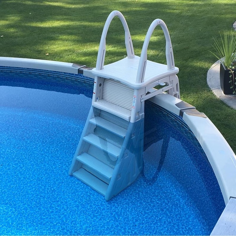 Confer Plastics 7200 Roll Guard A-Frame Above Ground Swimming Pool Ladder System gallery