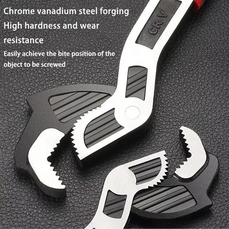 Multifunctional Self-Locking Pipe Wrench Tool, Hand Manual , Adjustable Wrench gallery