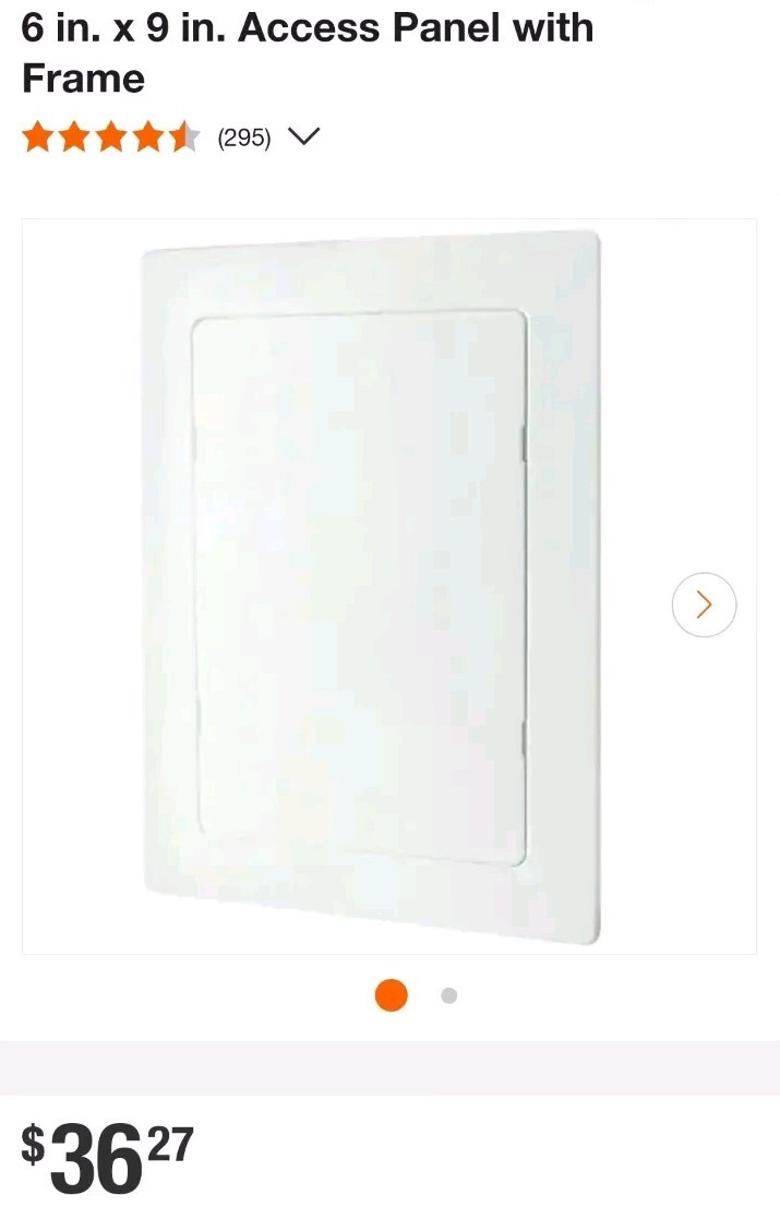 5-Pack EVERBILT 6" X 9" Access Panel Door Drywall Holes REMOVABLE DOOR & FRAME gallery