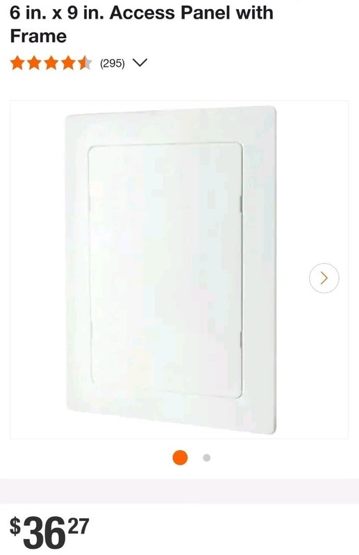 5-Pack EVERBILT 6" X 9" Access Panel Door Drywall Holes REMOVABLE DOOR & FRAME gallery