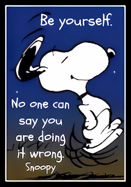 Be Yourself No One Can Say You Doing It Wrong Snoopy Refrigerator Fridge MAGNET gallery