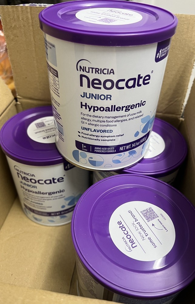 Neocate Junior Unflavored Formula 4 Cans x 14.1 Oz Exp JUN/2027