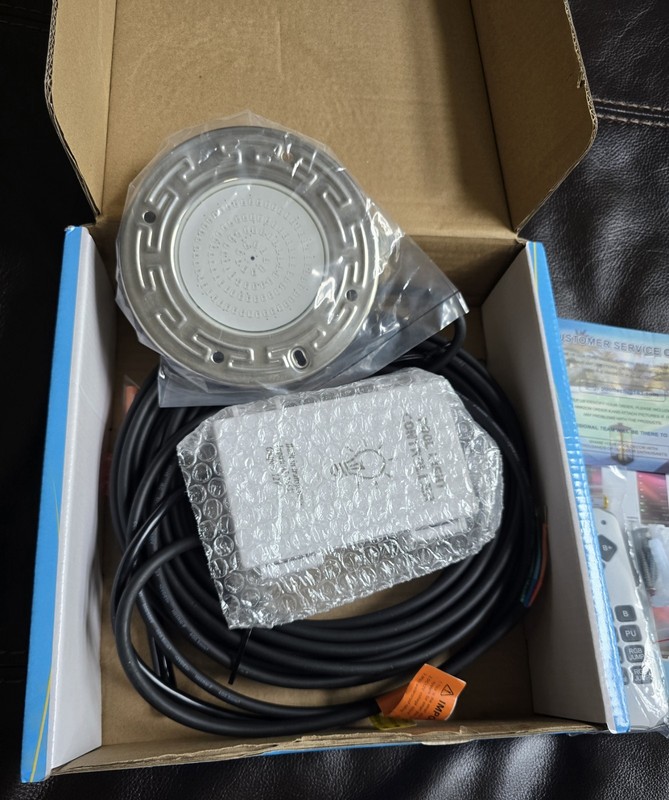 Pool Light for Inground Pool 20W 6 Inch LED Inground Pool Light with Remote 50ft gallery
