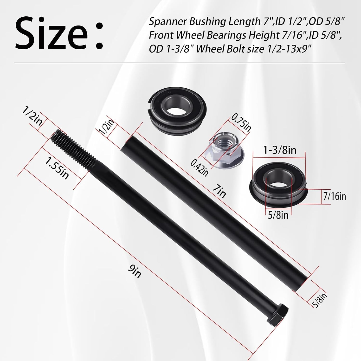 025-5202-00 Front Wheel Bearing Kits For Bad Boy MZ Magnum ZT Elite CZT Mowers gallery