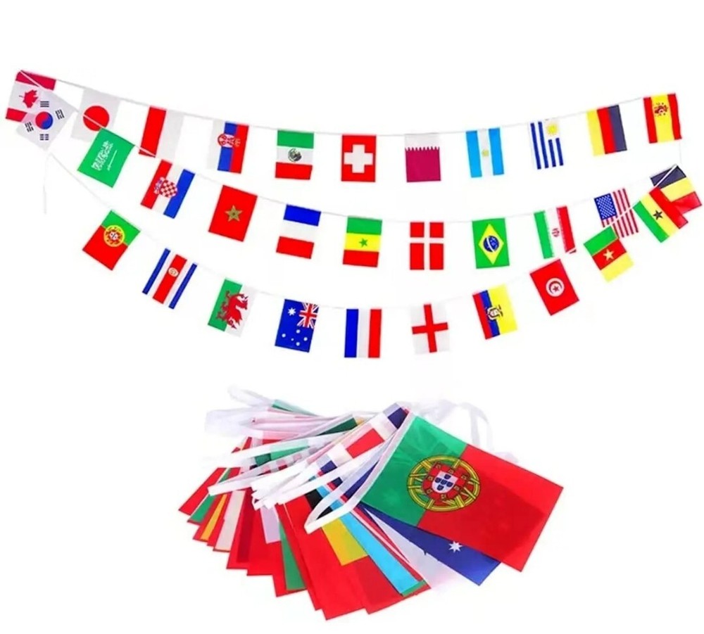 DANF World Cup 32 Countries Flag Indoor Outdoor Multicolor World Team Soccer NEW
