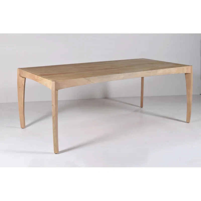 Leoni 78" Solid Wood Dining Table Oak gallery
