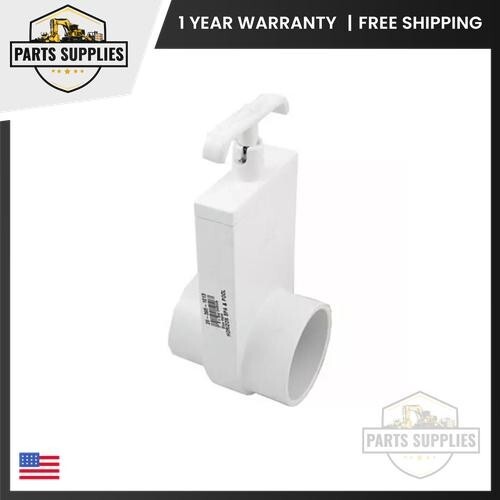 0402-20 Magic Plastics Unibody PVC Gate Slide Valve 2"Spg x 2"Spg 80 Psi White gallery