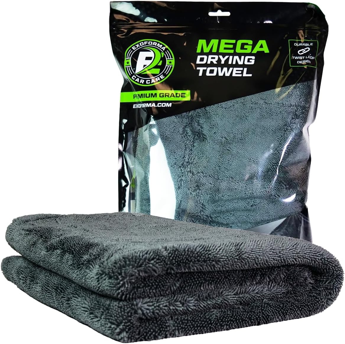 ExoForma Mega Car Drying Towel - Holds Up to 9 lbs, No Pack of 1, White gallery