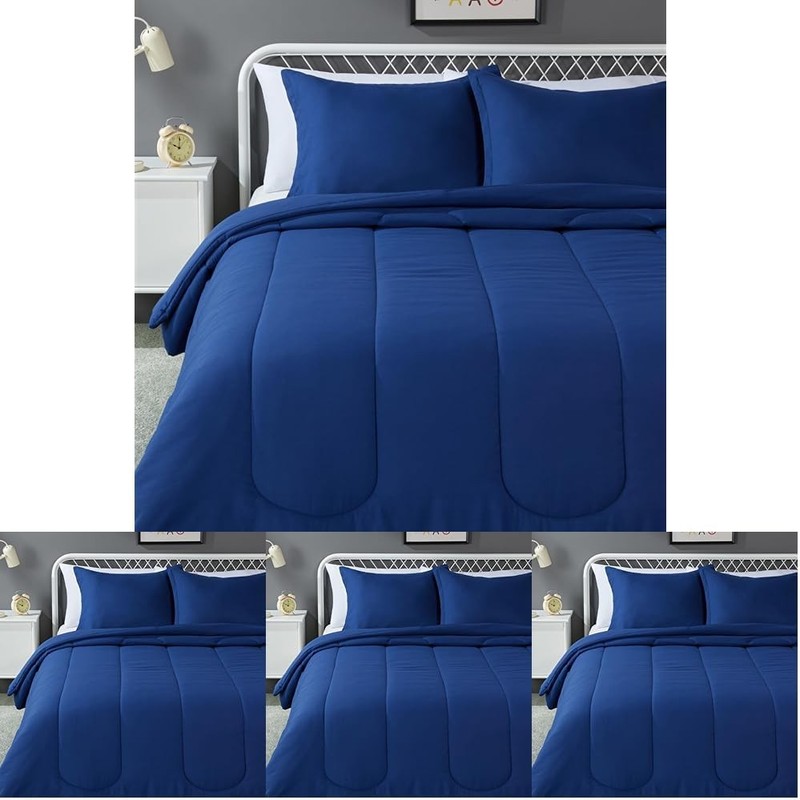 2-Piece Soft Easy-Wash Microfiber Kid's Comforter & Pillow Sham Set Twin Purple gallery