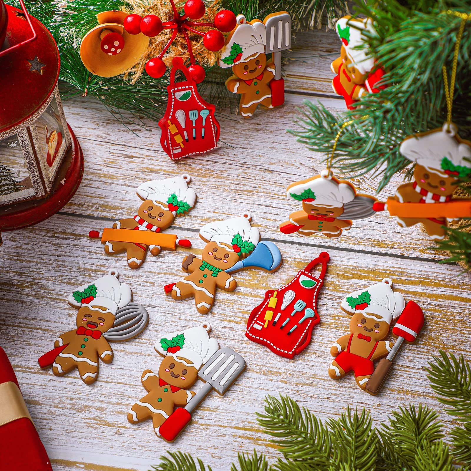 Gerrii 24 Pcs Gingerbread ["Red", "Green", "Blue", "Black", "White", "Gray"] gallery