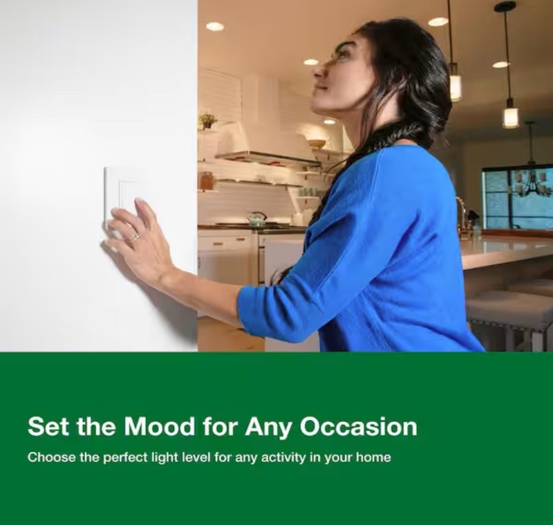 Lutron Diva LED+ Dimmer Switch for Dimmable LED Bulbs (DVCL-153P-WH-2) (2-Pack) gallery