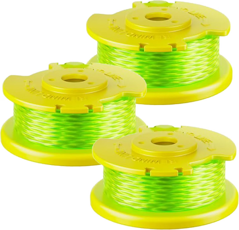 Ryobi Replacement Twisted 0.080 In. String Trimmer Auto Feed Line Spools 3-Pack gallery
