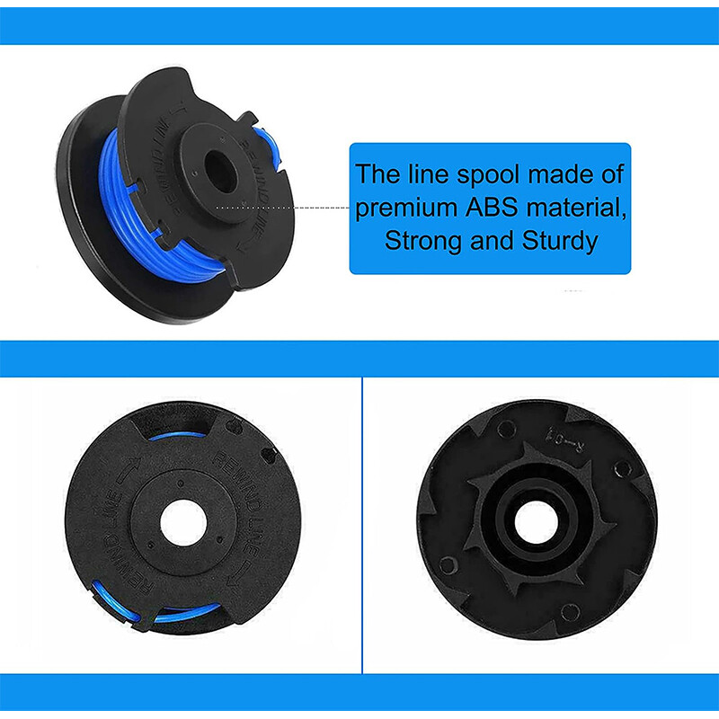 3/10 Pack For Ryobi Spool One+ String Trimmer Line 18V 24V 40V Weed Eater w/Cap gallery