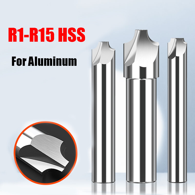 HSS Corner Rounding End Mill Radius Mill Cutter For Steel Copper Aluminum R1-R16 gallery