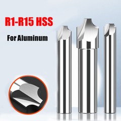 HSS Corner Rounding End Mill Radius Mill Cutter For Steel Copper Aluminum R1-R16