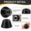 12Pcs Anti-Vibration Rubber Feet 2"L x 1.3"W x 1.2"H 0.3"Day Non-Slip Black gallery