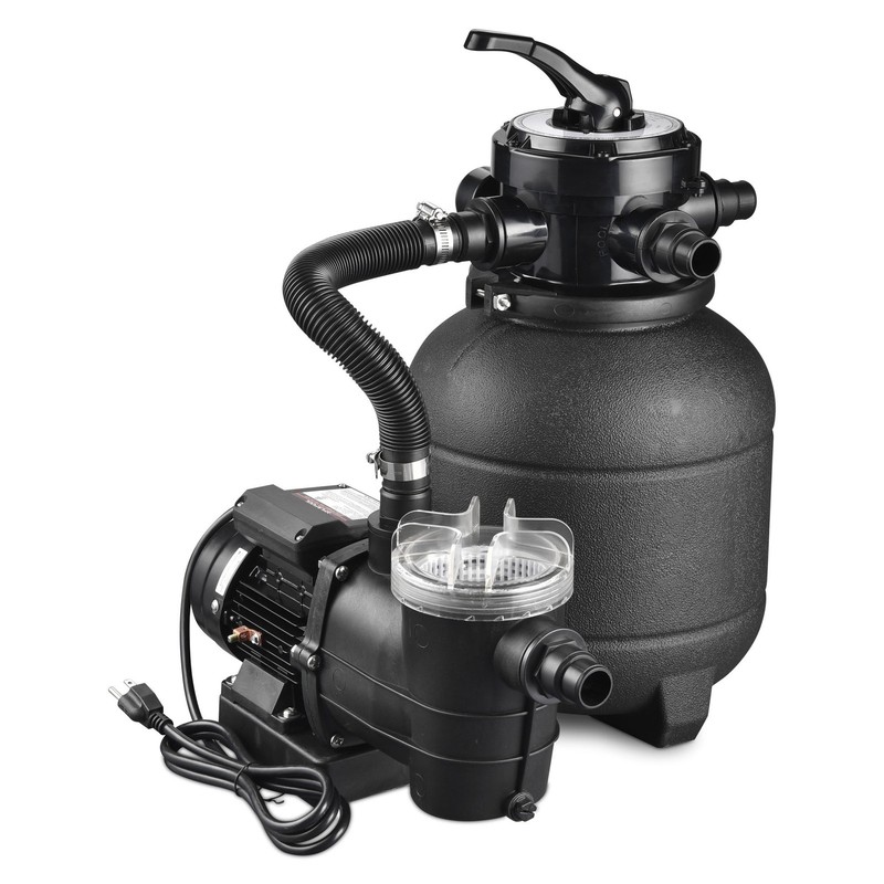Yescom 12" Sand Filter Pump for Above Ground Pool 4-Way Valve 2640GPH 3/4HP w/ gallery