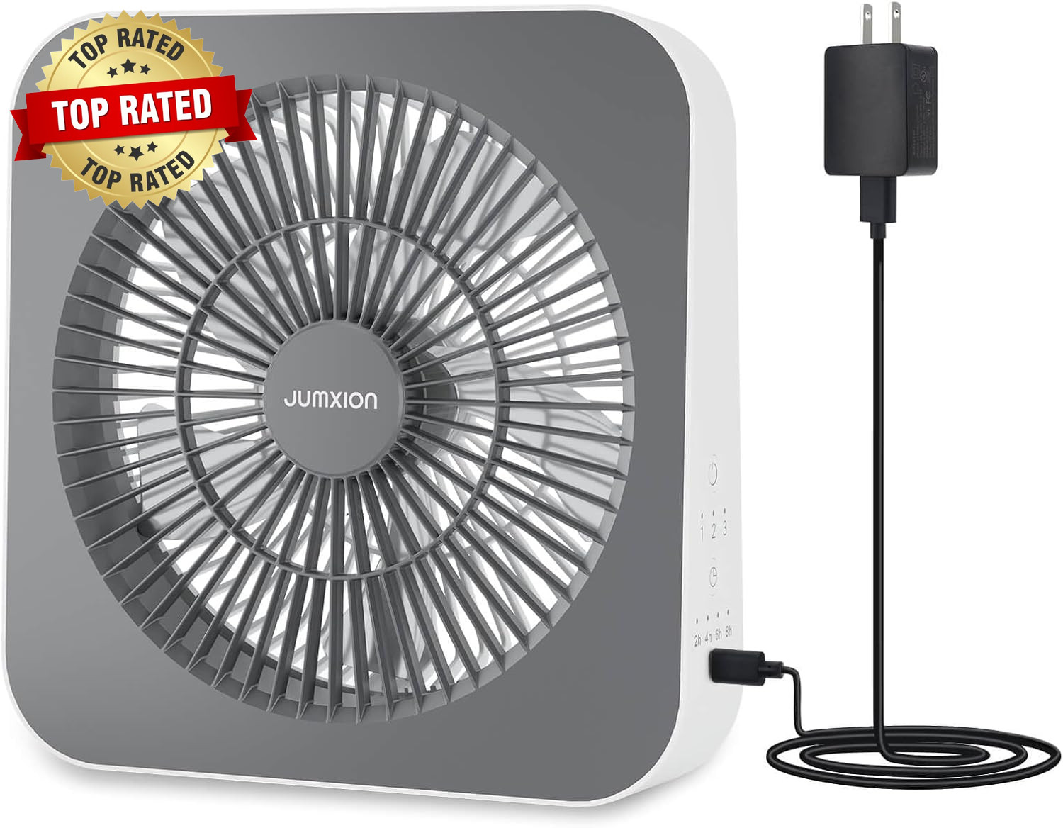 Small Box Fan, Window Fan with 3 Speeds & 8HRS Timer, Powerful Air Circulator Ta gallery