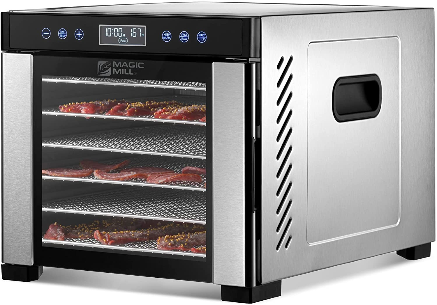 Pro Food Dehydrator Machine | 7 XL Stainless Steel Trays | Dryer for Jerky, Dog gallery