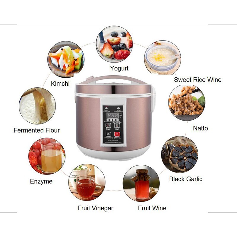 Multi-functional Black Garlic Fermenter Garlic Yogurt Natto Fruit Wine Health 6L gallery
