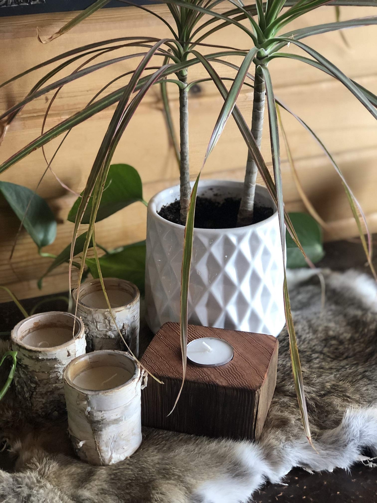 Reclaimed Barn Wood Prayer Candle gallery