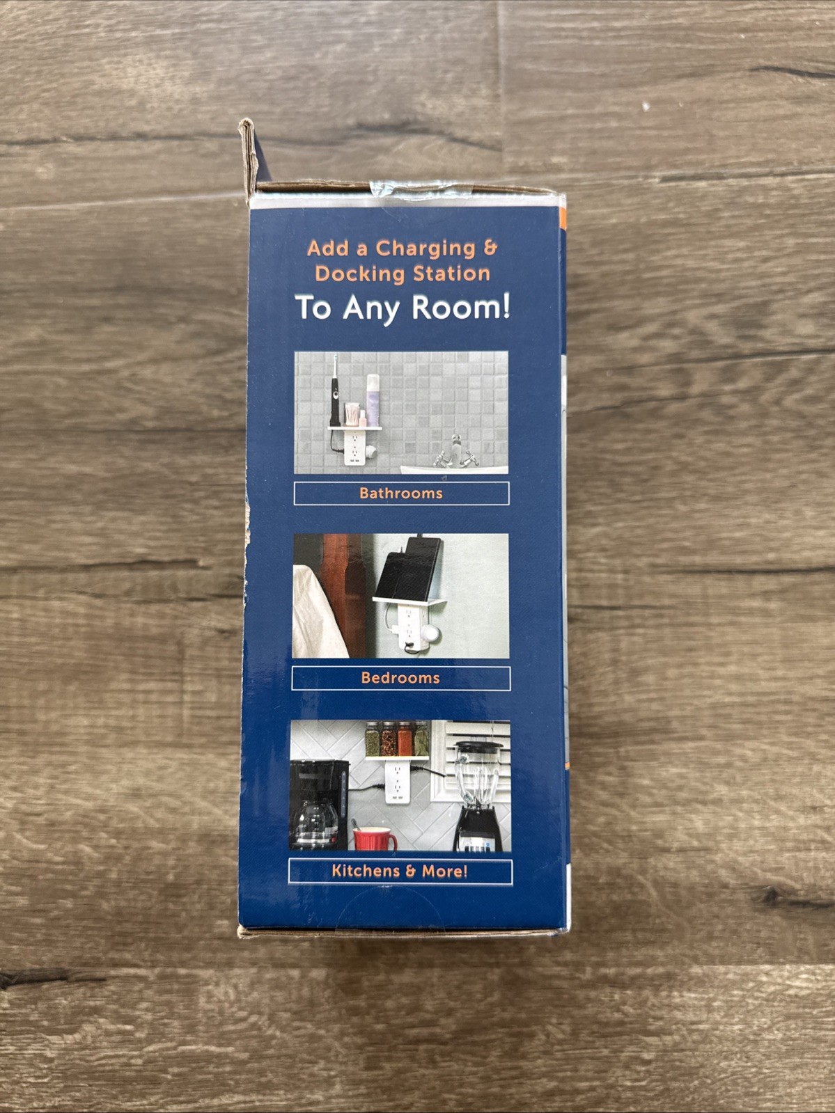 Socket Shelf Cordless Wall Outlet Extender with 6-Outlets and 2 USB Ports - New gallery