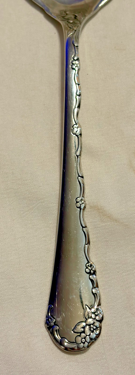 Oneida Community BELLE ROSE Stainless USA Glossy Flatware - PIERCED PIE SERVER gallery