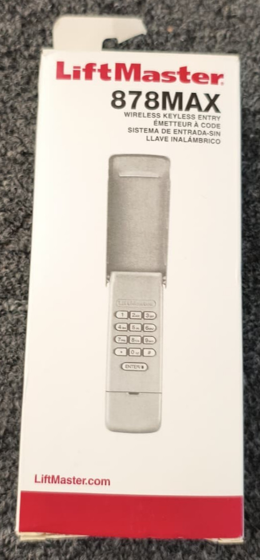 LiftMaster Wireless Keypad 878MAX/877MAX Garage Door Opener - New , A4 gallery