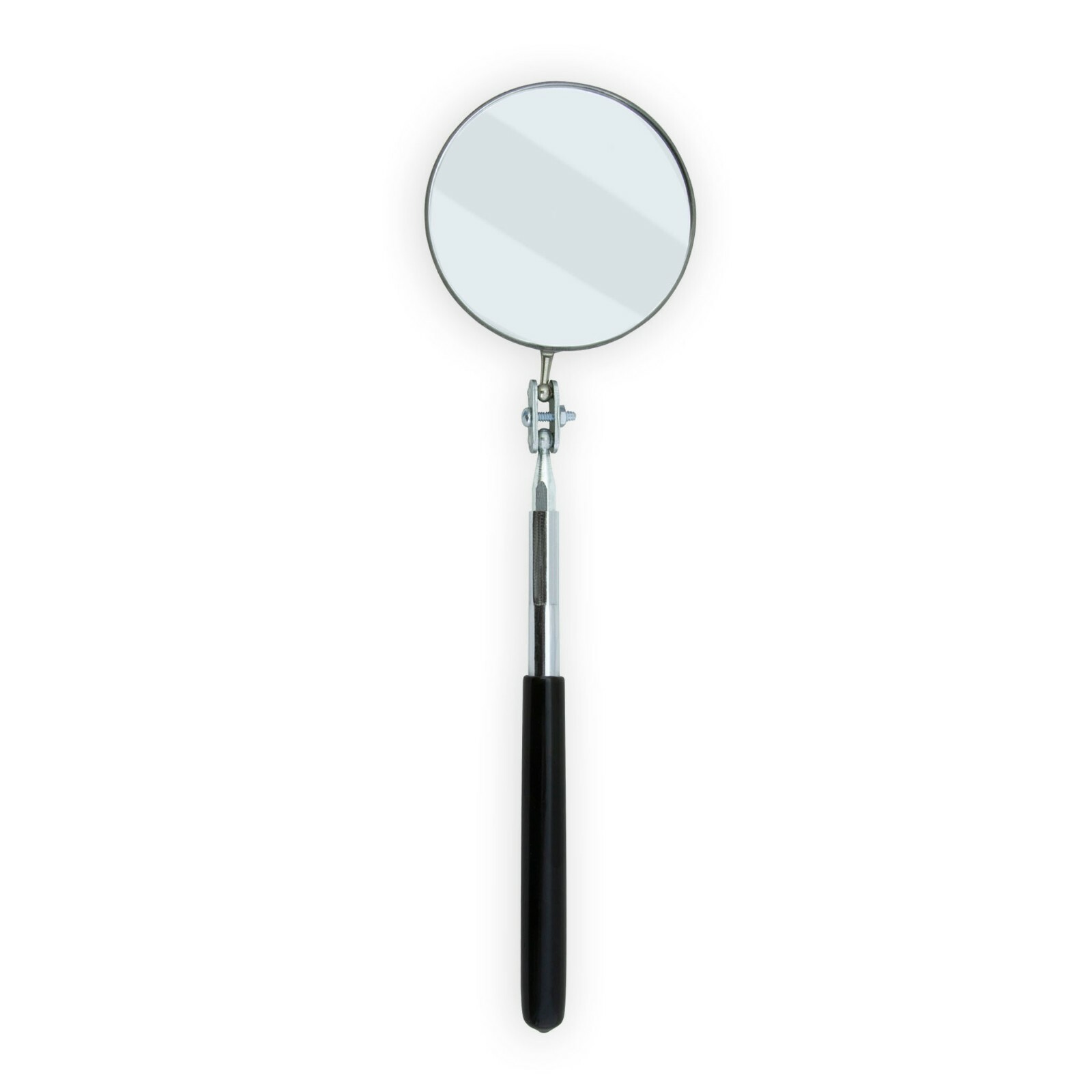 Ullman Telescoping Inspection Mirror Red Vinyl Grip 3-1/4 in. Diameter USA MADE gallery