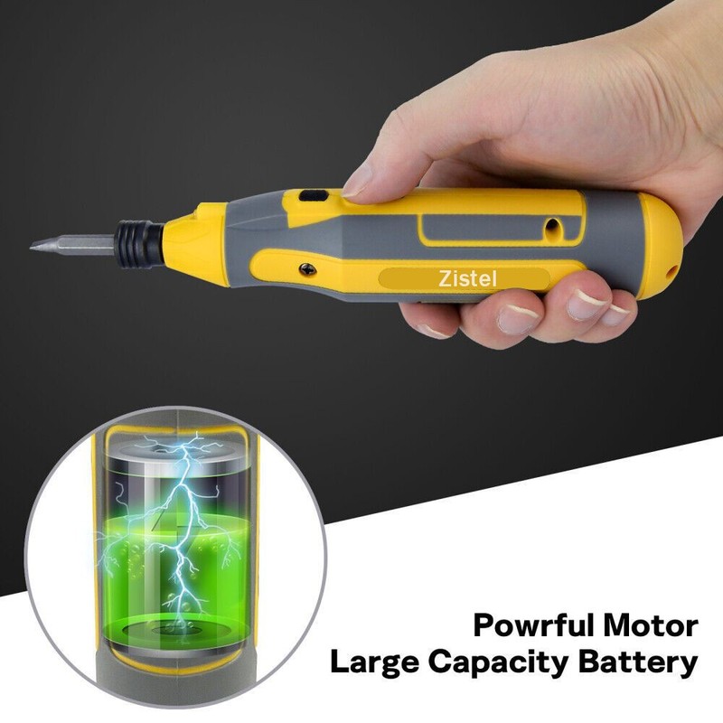45IN1 Cordless Electric Screwdriver Rechargeable Drill Driver Power Tool Bit Set gallery