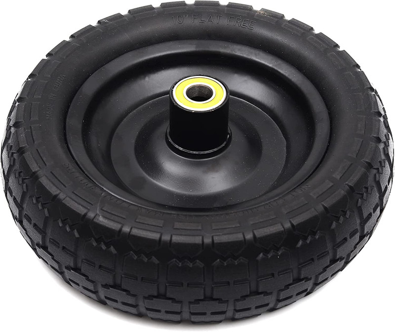 (2-Pack) 10" Replacement Tire for Gorilla Cart - Solid Polyurethane Flat-Free Ti gallery