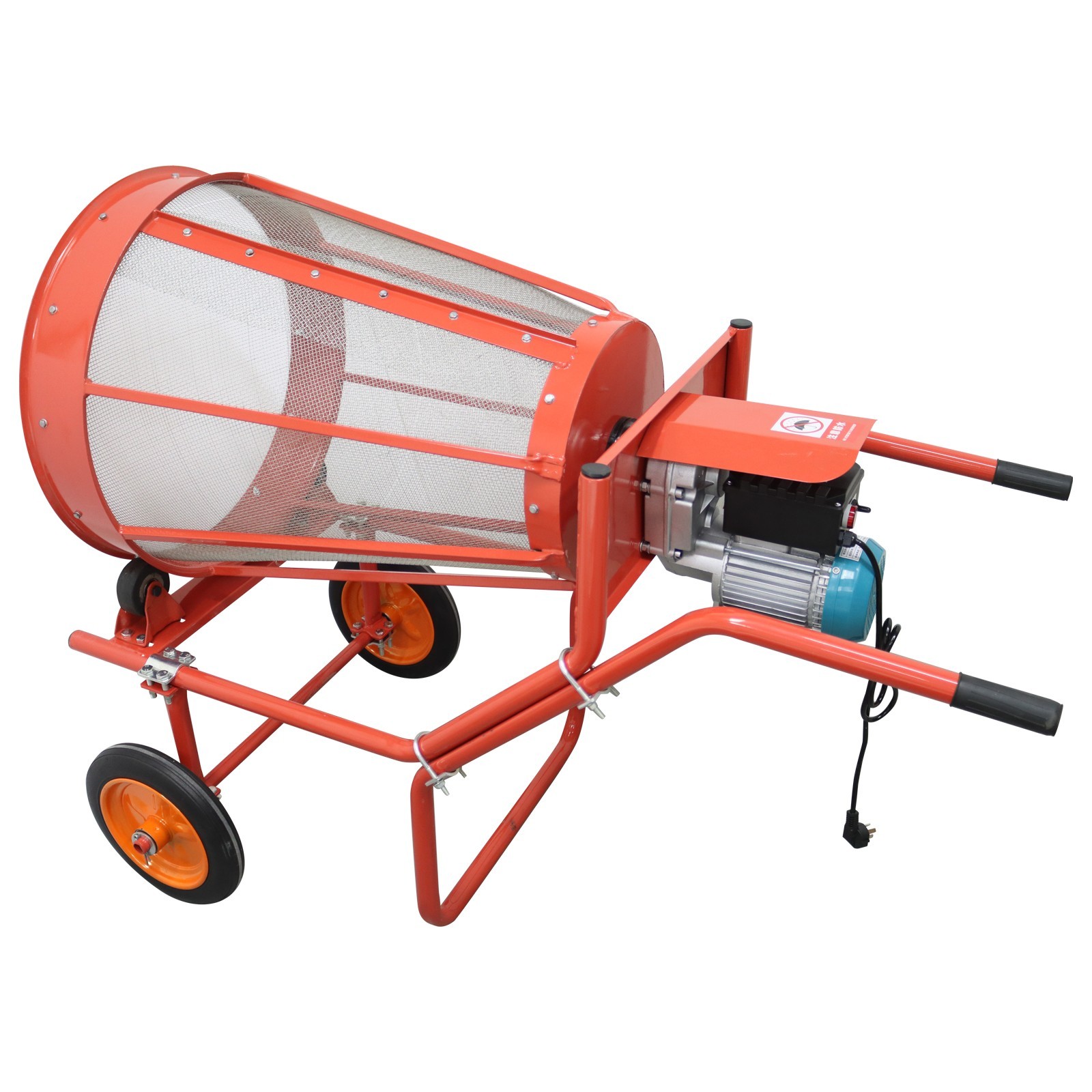 Hand-push Rotary Sand Screening Machine Rotary Soil Sieve Machine Steel Screen gallery