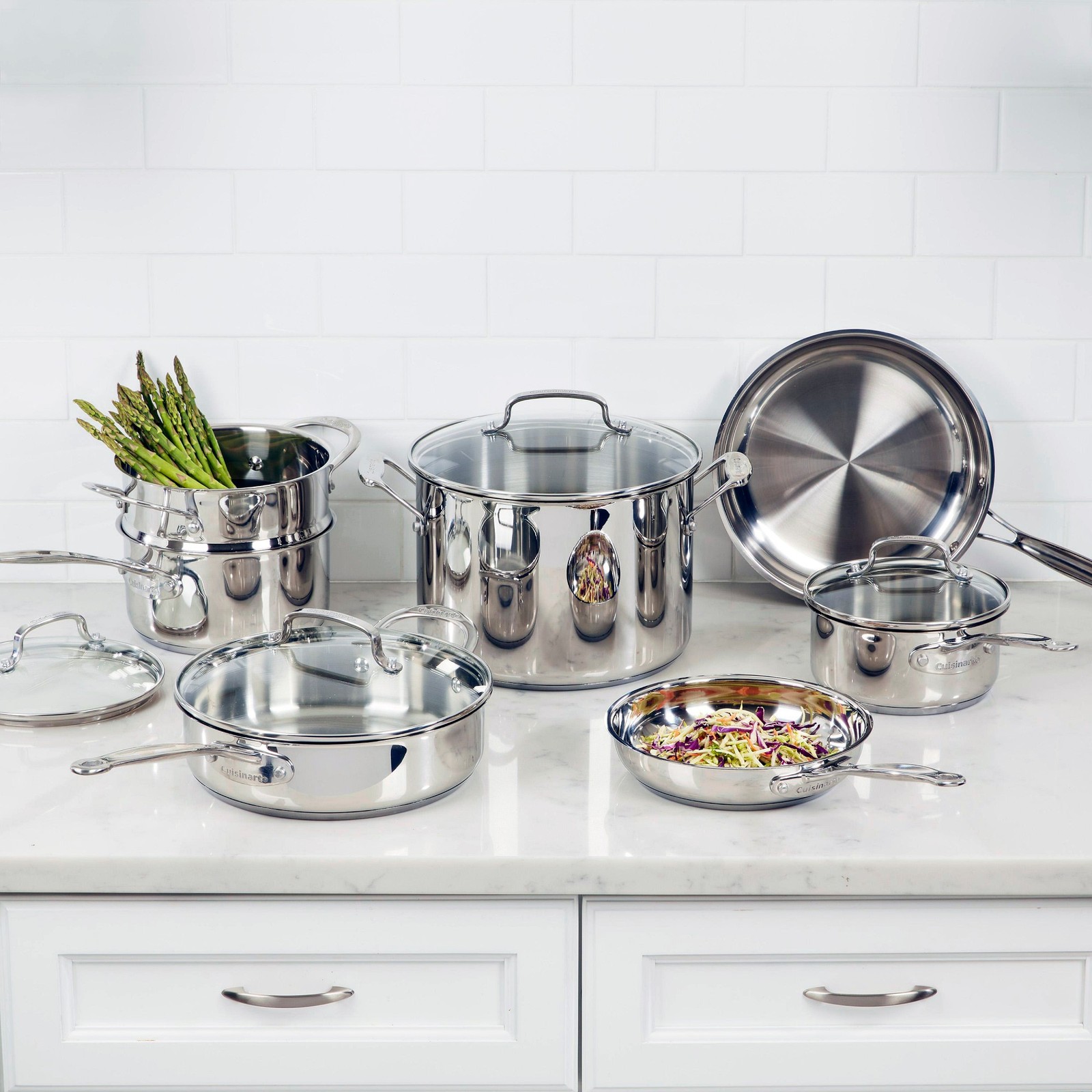 Cuisinart Chef's Classic Stainless Steel 11-Piece Cookware Set gallery