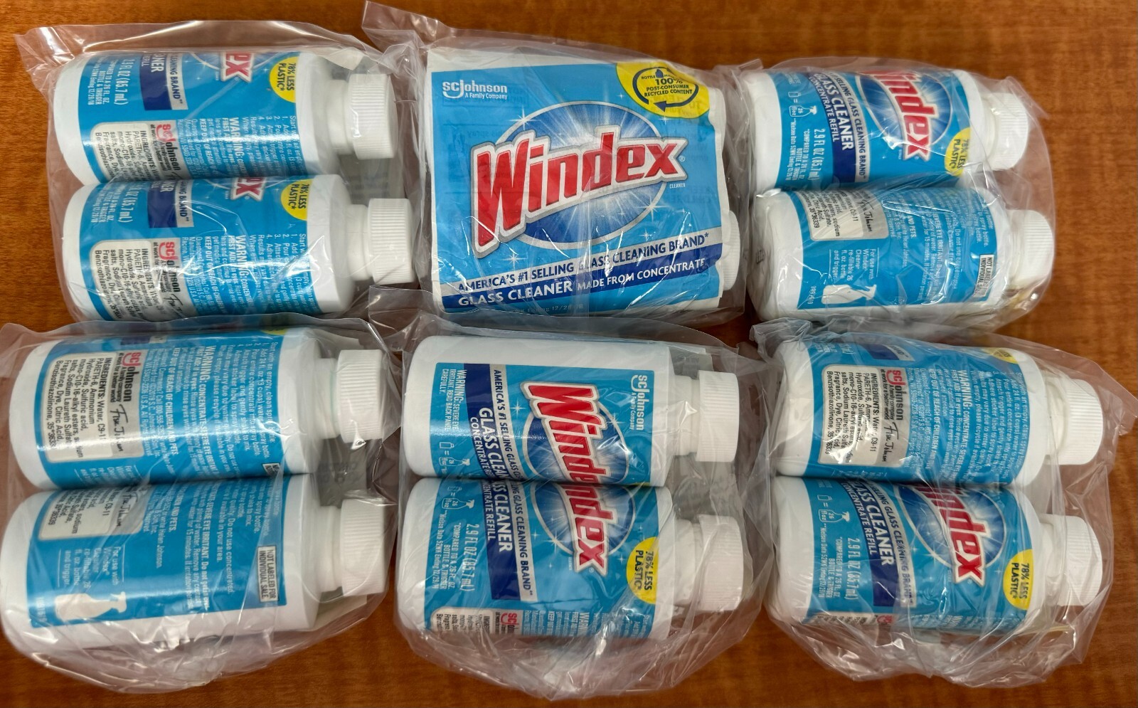 Windex Glass Cleaner Concentrate 2.9 Oz Each Concentrated Refill Bottles 12 Pack gallery