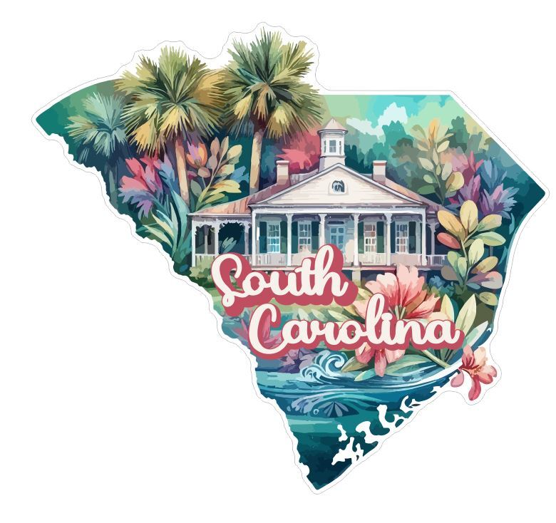 South Carolina Sticker Stickers A267 gallery