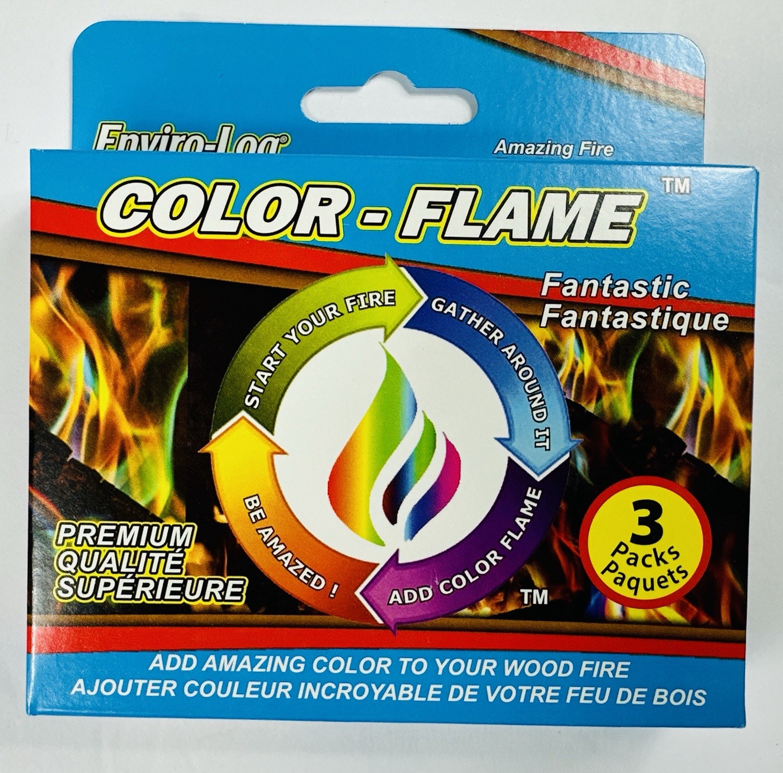 Enviro-Log Color-Flame Add Amazing Color To Your Fire (3 Total Single Packs) gallery