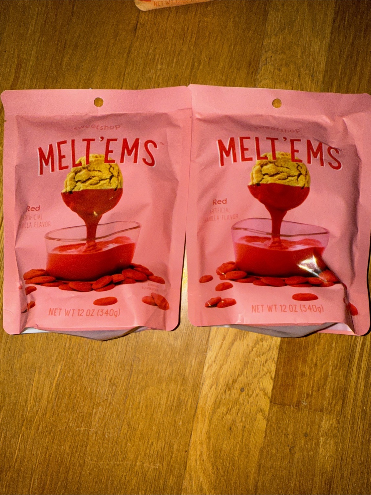 Two Sweetshop Melt'ems 12oz Red for dip, drip, Long shelf life Made in US gallery