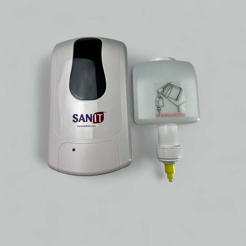 Automatic Soap Dispenser Wall Mounted w/ Drip Tray, Refillable 1300 ml Bottle gallery