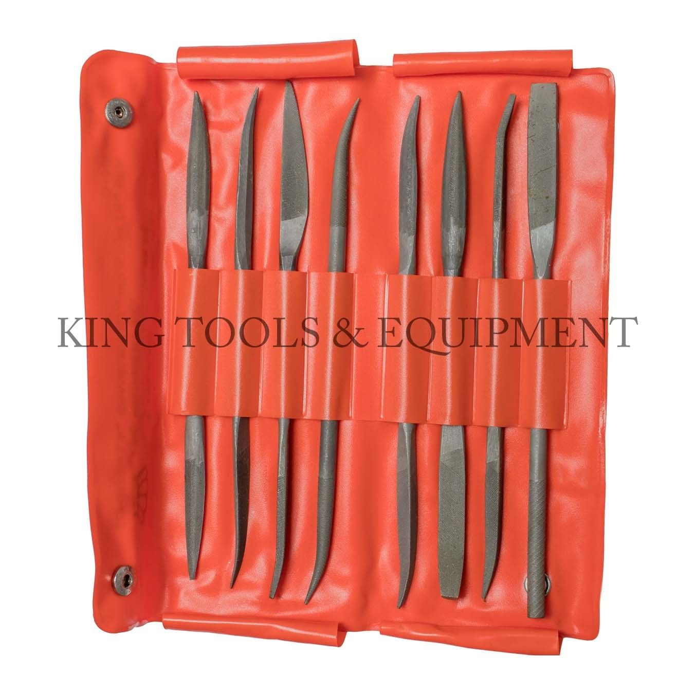 New KING 8pc Assorted Second Cut RIFFLER FILES, American Double Cut, Double End gallery