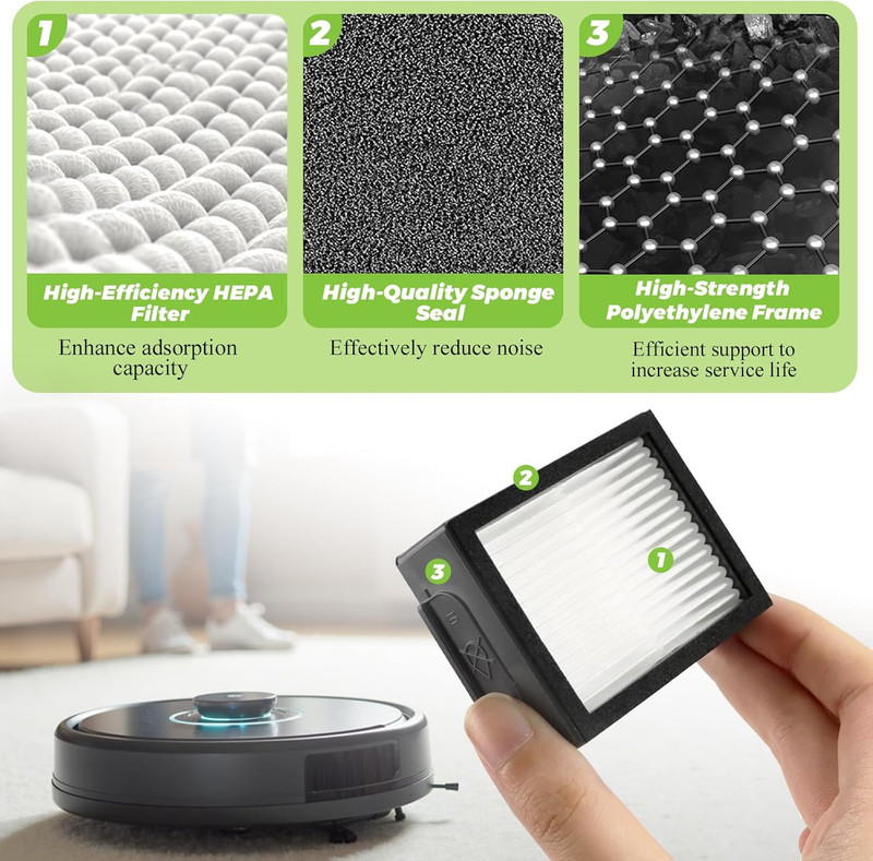 Filters Replacement for Irobot Roomba E I J Series J7 I1+ I3 I3+ I4 I5 I6 I7 I7+ gallery