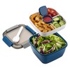 Freshmage Salad Lunch Container To Go, 52-oz Bowls with 3 Blue-52oz gallery