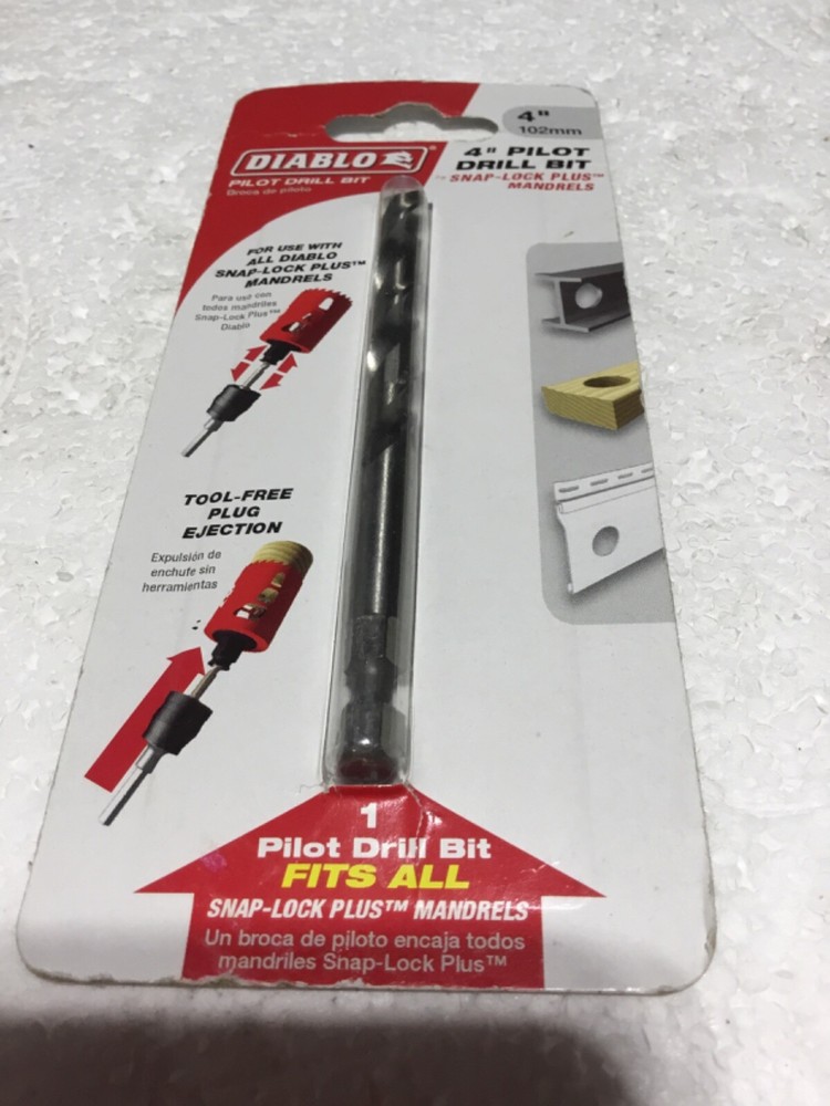 DIABLO #DHS4BITII 4" PILOT DRILL BIT BRAND NEW IN SEALED PACKAGE