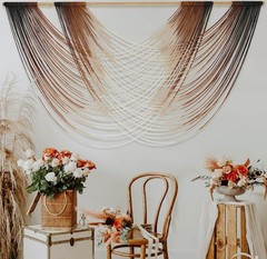 Macrame Wall Hanging Dip Dyed Large Fiber Wall Art Macrame Wall Decor Boho Be…