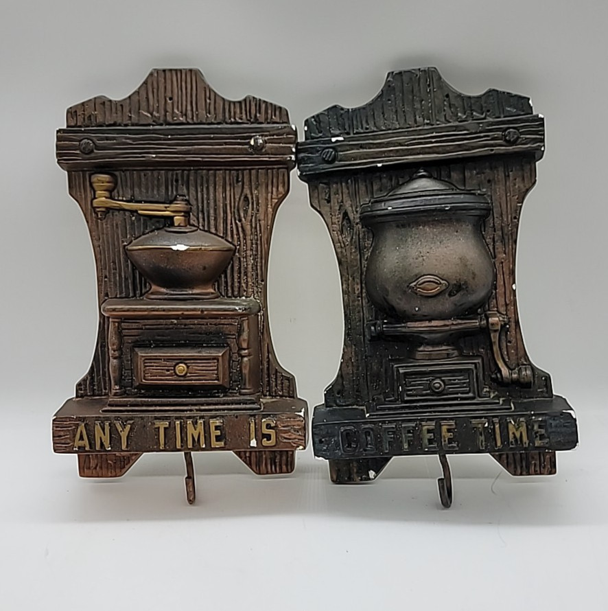 Any Time is Coffee Time Wall Plaques Signs Vintage 1973 Miller Studio gallery