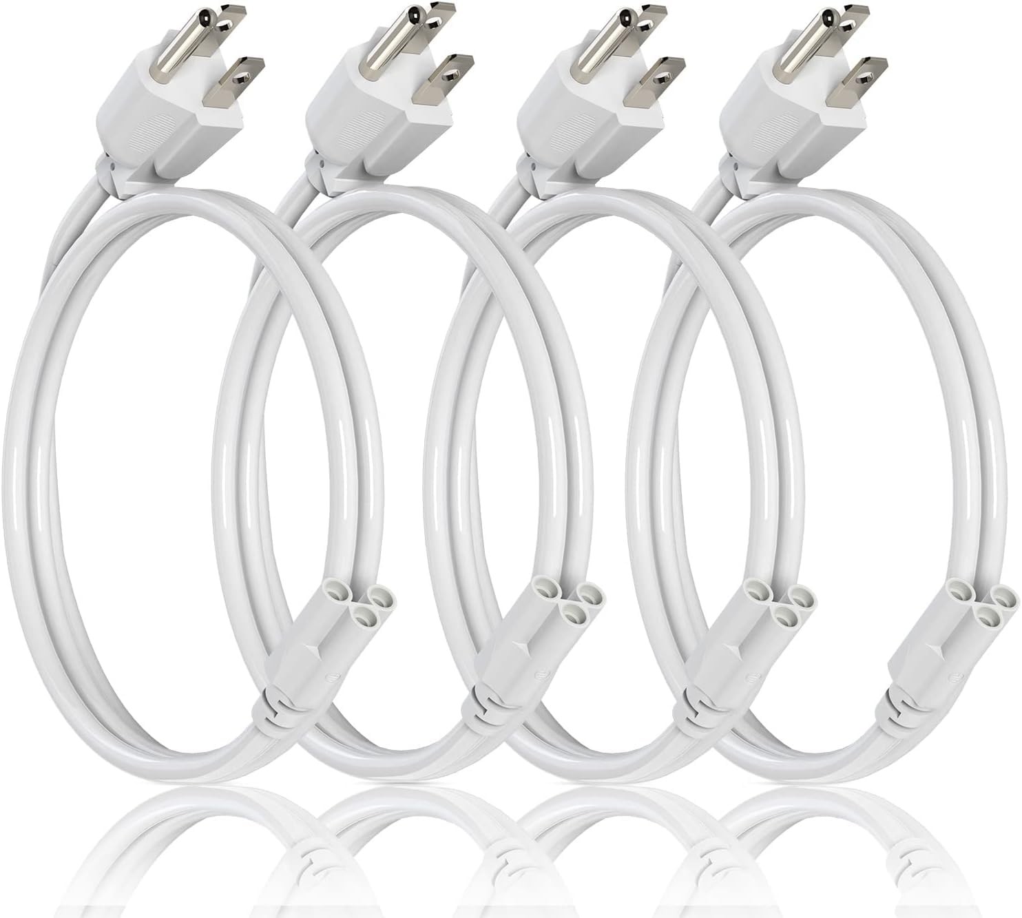 JESLED T8/T5 2FT Integrated LED Tube Light Fixture AC Power Cord Cable with 3-Pr gallery