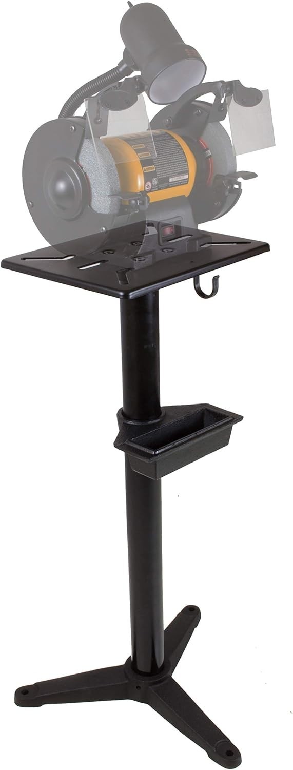 WEN Bench Grinder Stand, 32-Inch with Water Pot (4288T), Black gallery