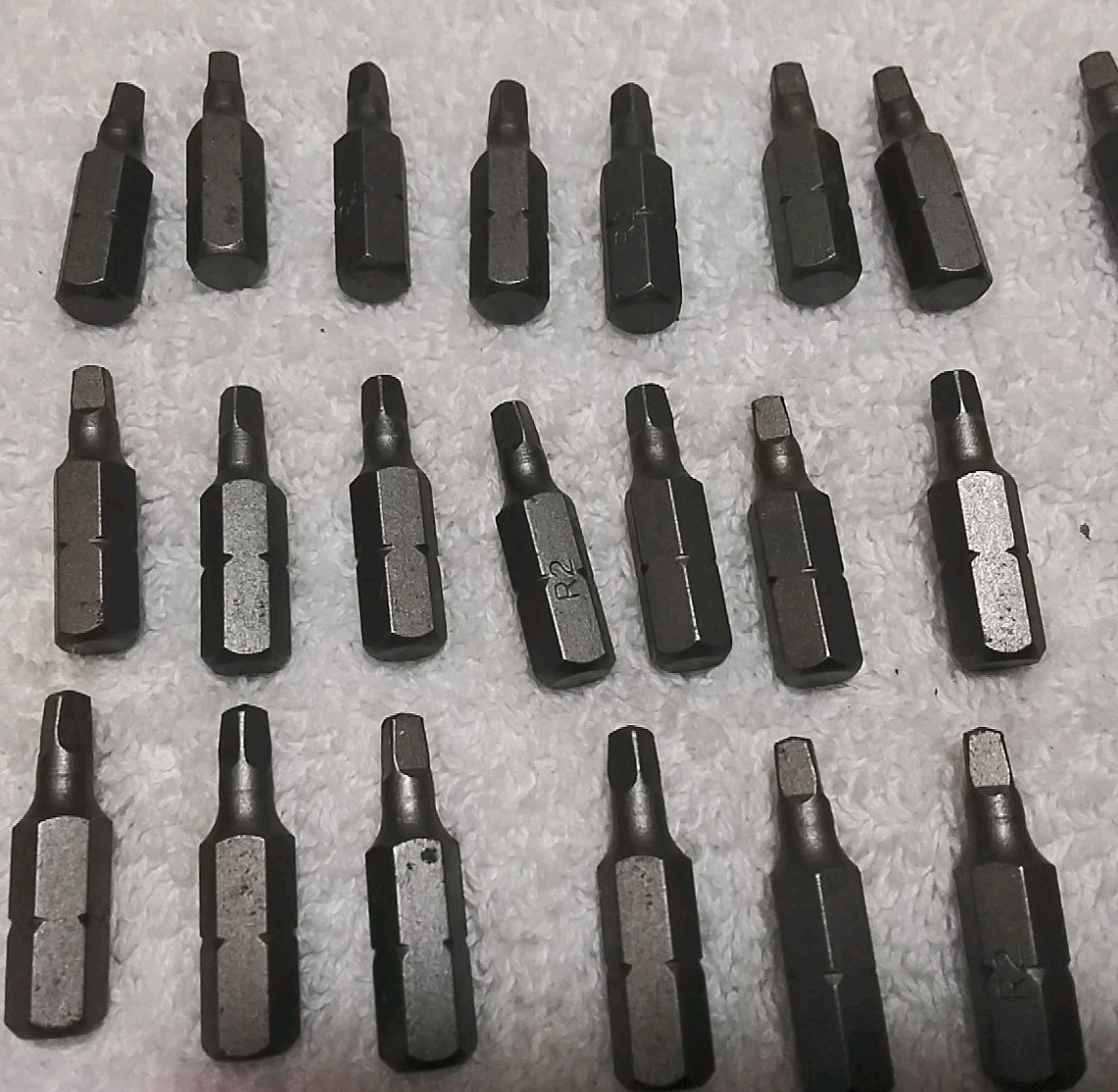 40pc #2 ×1" HEX SQUARE DRIVE DRIVER BIT SET "OPEN STOCK " NEW gallery