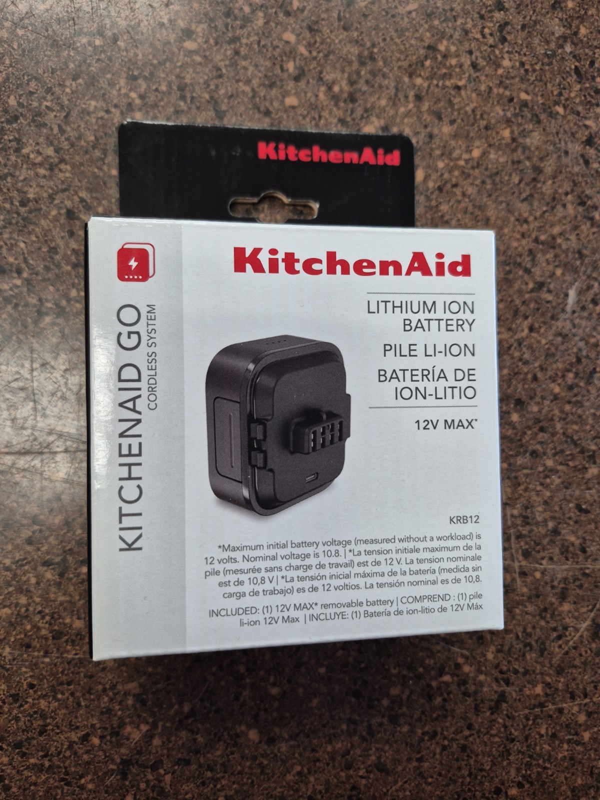 KitchenAid Go Cordless System Lithium Ion Battery 12V NEW Sealed Box H2 gallery