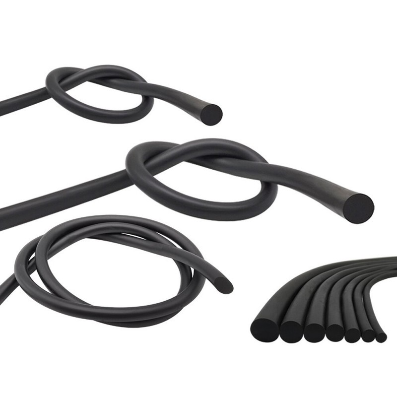 Black Solid Nitrile Rubber Strip O-Ring Cord Oil Water Seal Gasket Dia 2mm-20mm gallery