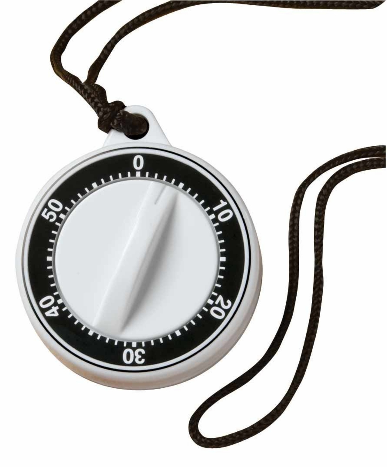 Norpro 60-Minute Plastic Timer on a Rope with Magnet on Back, White gallery